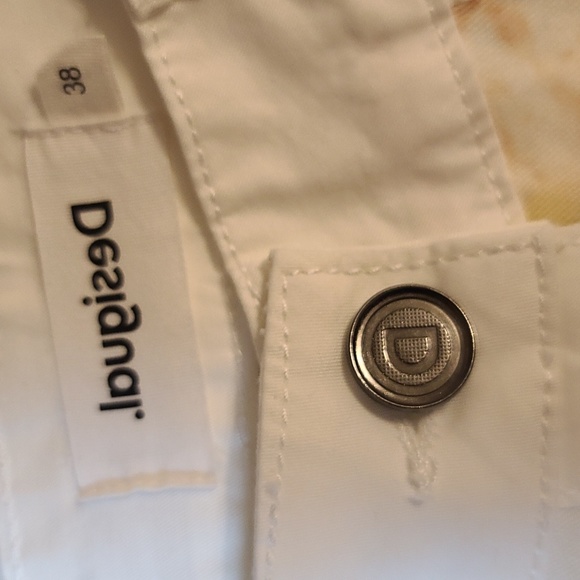 NWT Desigual Women's White Summer Button Down Maxi Skirt (Sz 6) - Picture 7 of 13